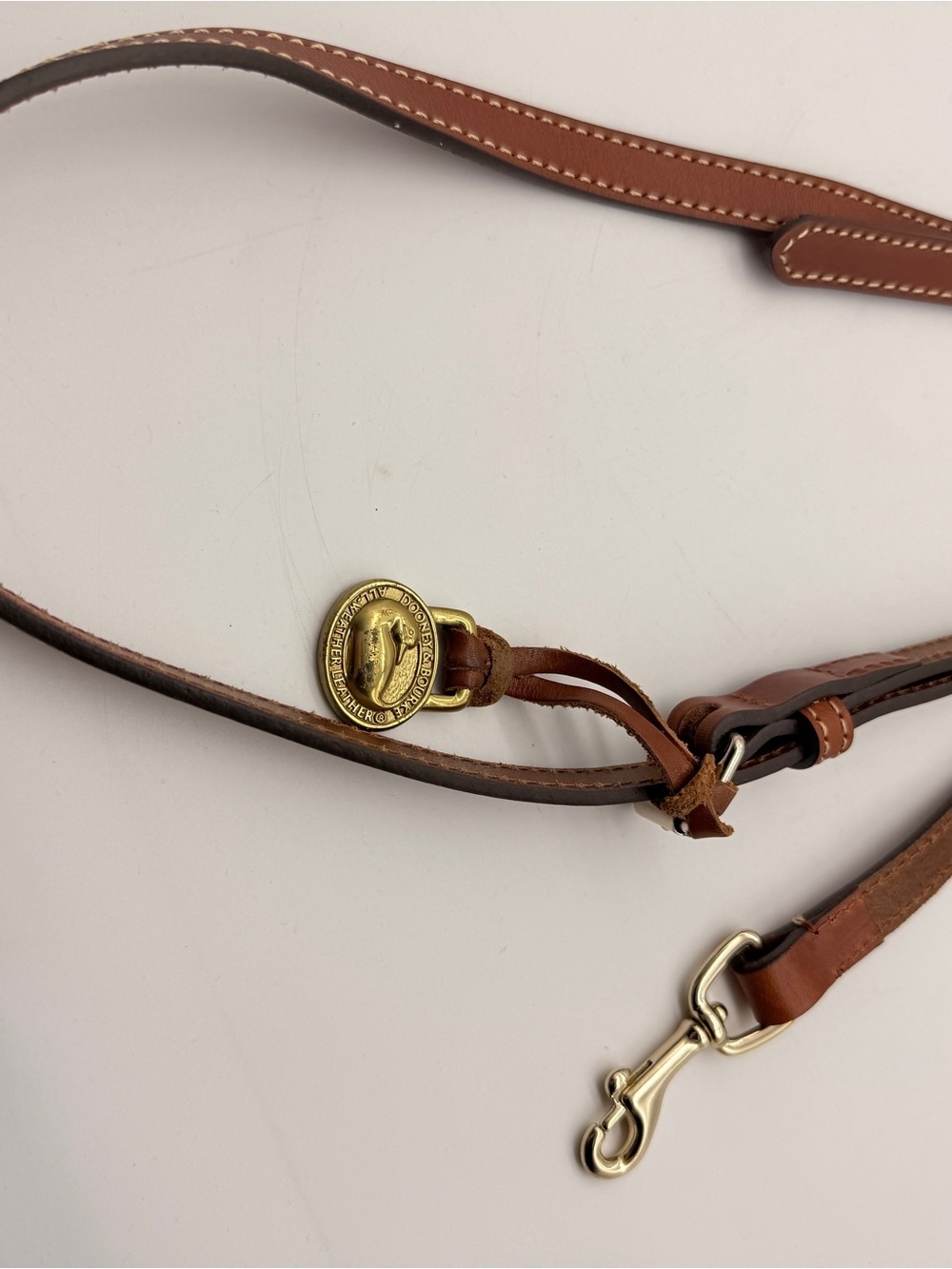 Dooney & Bourke Pebble Leather Brielle Satchel Tote Bag Caramel Brown NWOT - Picture 10 of 15